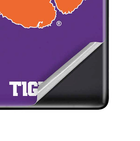 Clemson University Tiger Print Purple Google Pixel 6 Skin